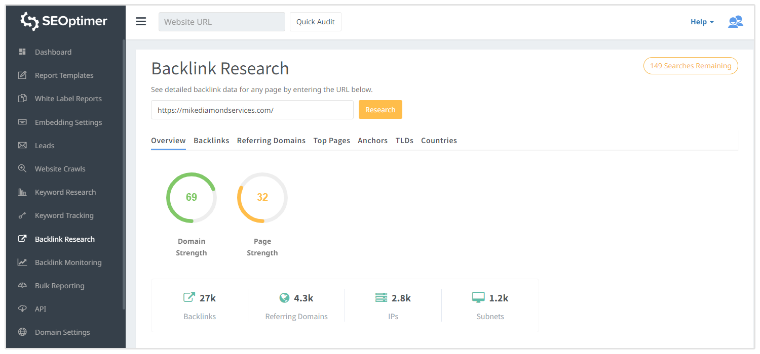 ferramenta de pesquisa de backlink